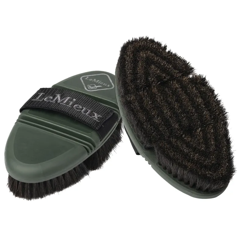 LeMieux Flexi Horse Hair Body Brush - Oak